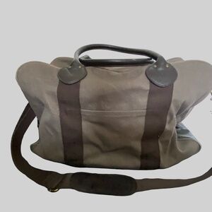 J.Crew Washed/Worn Authentic Vintage Line Brown Travel Carry/Shoulder Bag